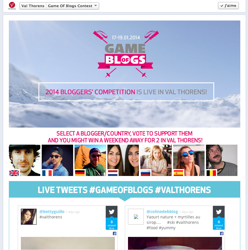 OT Val Thorens : Game of blogs